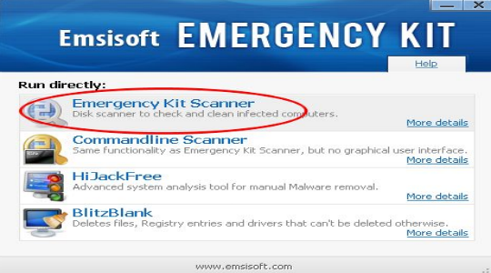 Антивирусный сканер Emsisoft Emergency Kit