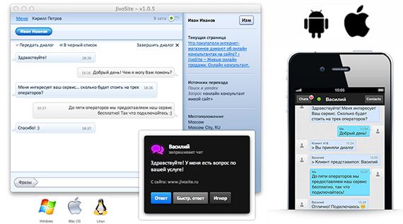 Jivosite — бесплатная версия онлайн консультанта для сайта