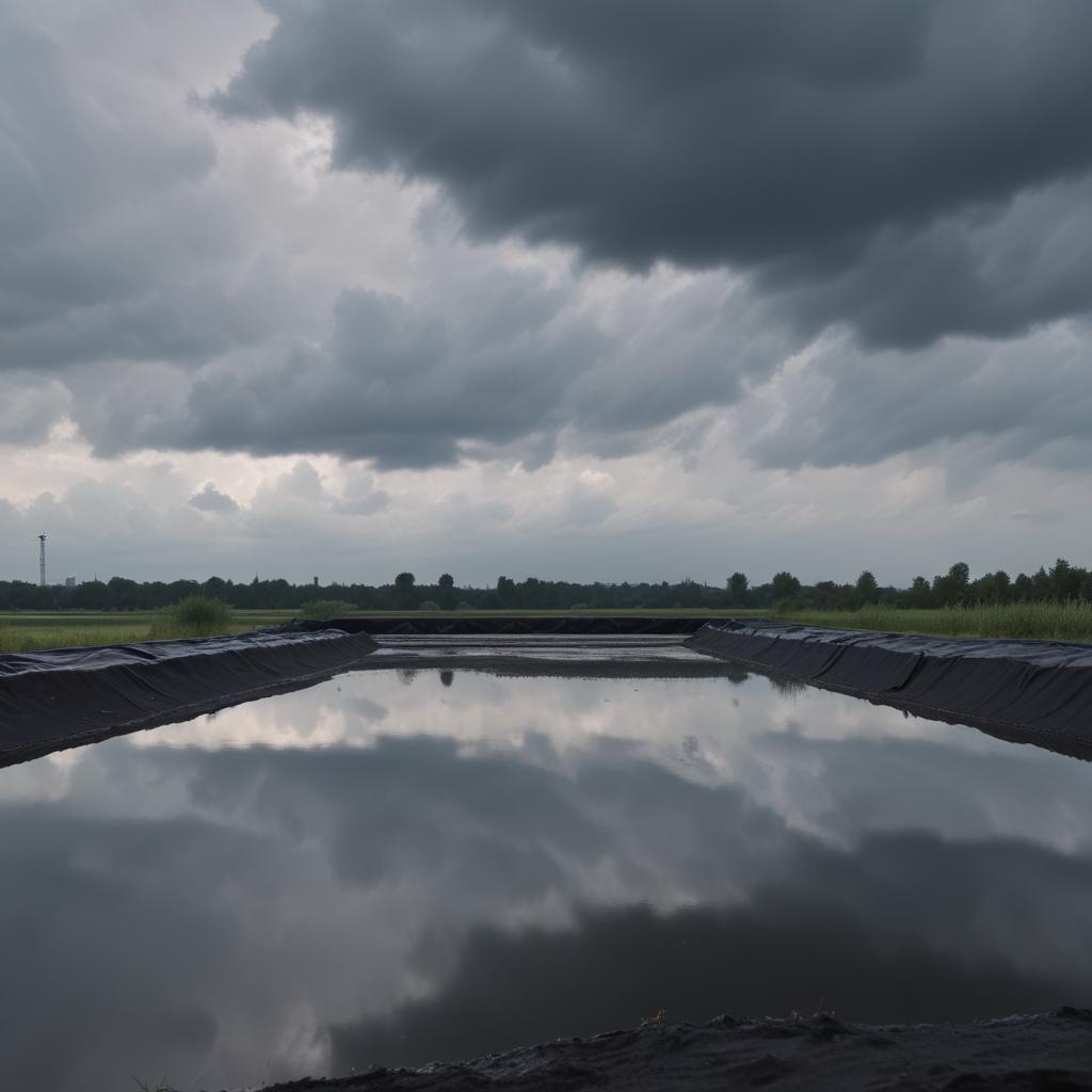Гидроизоляция водоемов с помощью бутилкаучуковой пленки
